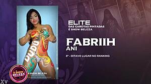 sexy brazilian oral with erotic body painting tease