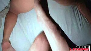 jesse pony's huge cock stretches blonde pussy lips wide in gaping missionary cowgirl ride