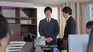 Sultry Asian Boss Gives Employee Steamy JAV Creampie Ride.