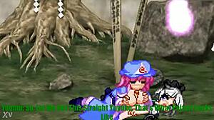 yuyuko's bouncy paizuri pleasures youmu in touhou hentai parody