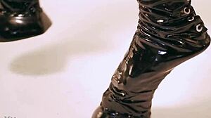 imagine submissive latex heels uniform begging for your fetish control
