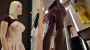 i can't stop staring at young blonde mycandyalice's huge tits flashing publicly