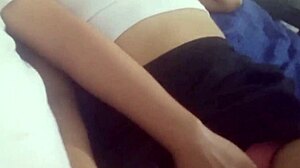 wanna see this skinny teen latina ride hard cock with oral?