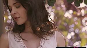 lovely german teen bianka helen strips nude outdoor posing