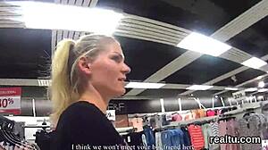 Charming Czech Cutie Tempted And Screwed In POV Shop