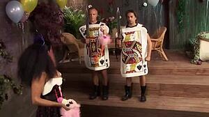 Ready for cosplay orgy exploding into sloppy cum swapping tongue battles?