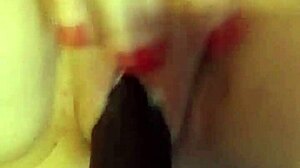 milf wife screams on bbc dildo machine first time