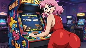 My hentai stepmom geeks out on retro games then fucks wild