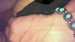 sissy shemale kandi gapes ass with double dildo play!!