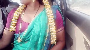 Daddy, your indian housewife daughter-in-law needs car sex with dirty telugu talk now