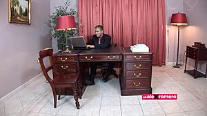 Busty Secretary Begs for Dick Deep in Her Tight Ass