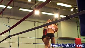 DYKE BABES WRESTLE FIGHT LICK PUSSIES HARD