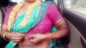 Daddy, your indian housewife daughter-in-law needs car sex with dirty telugu talk now