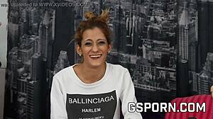 exclusive gabriela flores machine interview and small tits casting