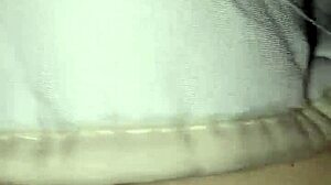 Sixth-Month Pregnant Belly and Bush Flash