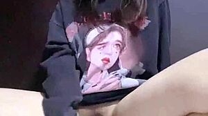 hey check this amateur squirting masturbation backstage tease