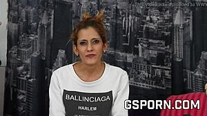 exclusive gabriela flores machine interview and small tits casting