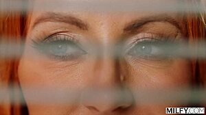 redhead milf zoe grey tittyfucks deepthroats stud's cock hungrily