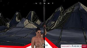 Rip my clothes off at Naughty America's 24/7 strip club fantasy