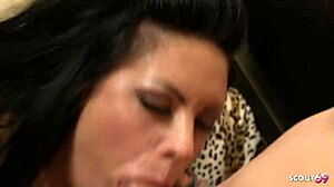 Mason Moore's Inked Tits Bounce on Stranger's Monster Cock