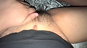 damn that indian aunty fingers her hairy pussy so hot after work
