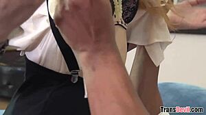 monster shemale anal pounds small tits in stockings