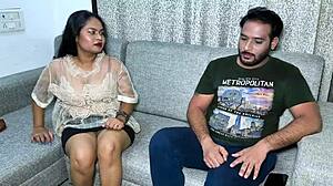 Bisexual Step Sister Seduces Step Brother with Big Natural Tits