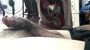 filipina girlfriend slurps cock in homemade horny blowjob