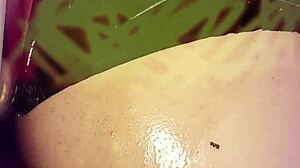 sissy shemale kandi gapes ass with double dildo play!!