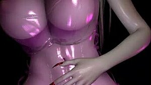 Обожавам азиатската богиня с големи цици които се клатят в 3D хентай кремпай
