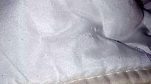 Sixth-Month Pregnant Belly and Bush Flash