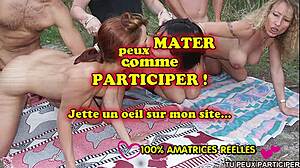 French amateur teens share public outdoor lesbian sex adventures