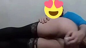 SofiBlack Rips Her Huge Ass Gaping With Dildo In Heels!