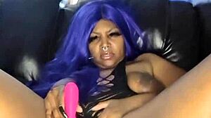 kim ocean squirts wildly in amateur black action