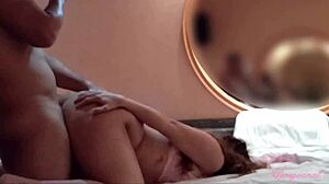 Thick Redhead Pawg Spreads Gaping Asshole in Pink Thong Hotel Doggystyle