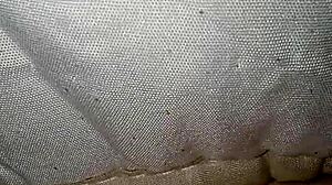 Sixth-Month Pregnant Belly and Bush Flash