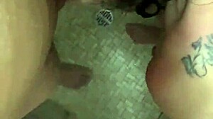 SUCKING that BIG COCK deep in the shower now