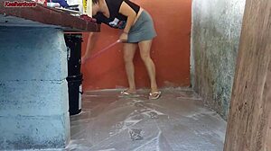 hot short maid grabs my cock and rides in house 😈🍆