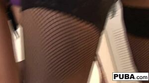 diamond slips into purple corset to flaunt her killer latina curves solo