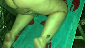 Preggo Milf Spreads Juicy Pussy Wide Outdoors For All To See!