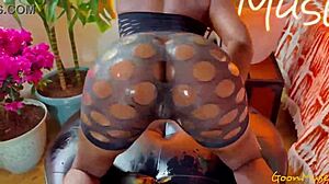 busty amari anne's oiled pussy grips monster cock