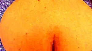 i find huge ass stranger masturbating poolside... swap her dildo for my real cock now!