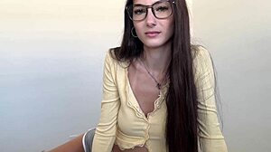 Nerdy Step Daughter Sophie Tyler Rides POV Cowgirl Creampie