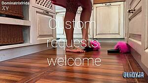 Furry Slippers To Bare Kitchen Feet