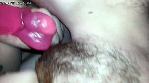 Wife Sucks Dildo While Hubby Double Penetrates Her Pussy in Homemade Love