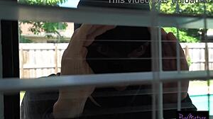 Armani black trades protection for shady guard's deep cock ride