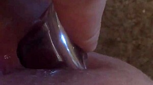 Fat BBW Inserts Anal Plug and G-Spot Vibrator to Squirt Cum