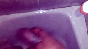 bbc monster cock jerked hard in steamy shower session