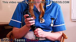 you stroke hard while nurse greene watches you explode