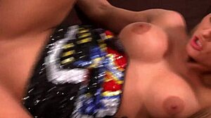 laura crystal slut pounded rough missionary bareback by neeo with huge black dildo wet orgasms